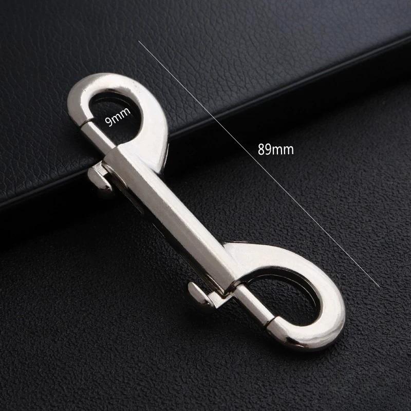 Двусторонние карабины с болтами, прочная пусковая цепь, металлические зажимы морского класса для использования в сельском хозяйстве, ведро для воды, поводок для собак, конская сбруя