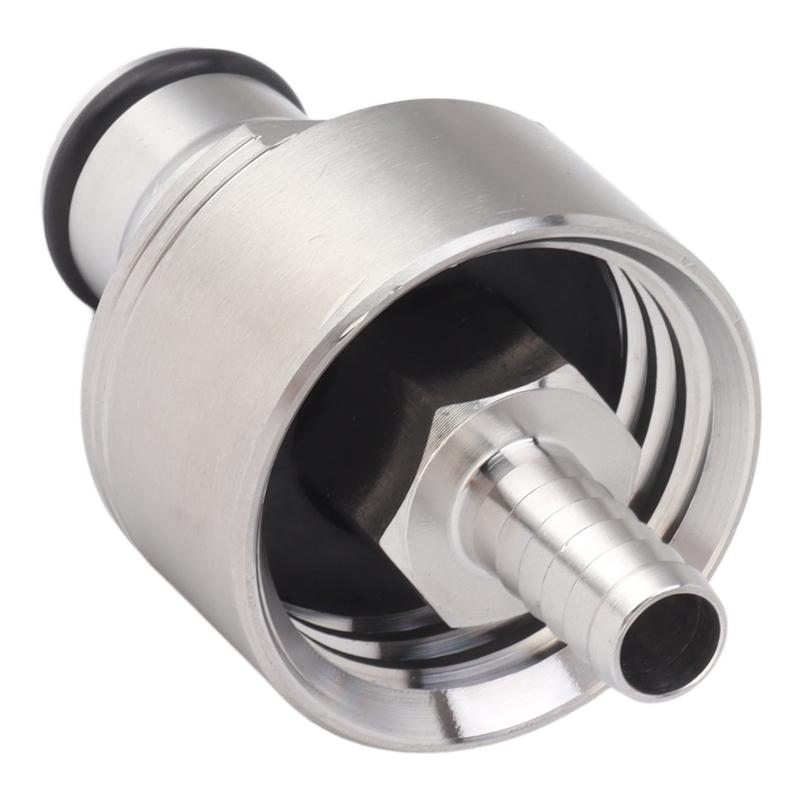 2Pcs Stainless Steel Carbonation Cap Forced Carbonation PET Bottle Filling CO2 Coupling Cap for Soda Beer Home Beverages