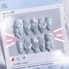 Blue Cute Sweet and Cool Cat Claw Artificial Nail Sticker Handmade False Nail Wearable Patch Detachable Finished Product