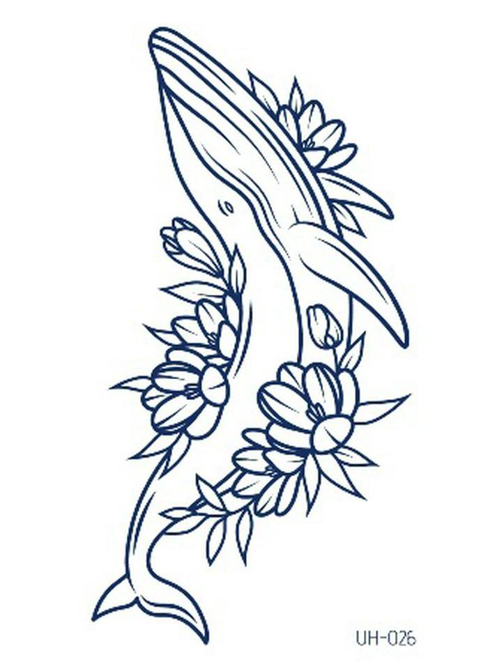 Ziołowe półtrwałe wodoodporne naklejki tatuażowe dla mężczyzn i kobiet