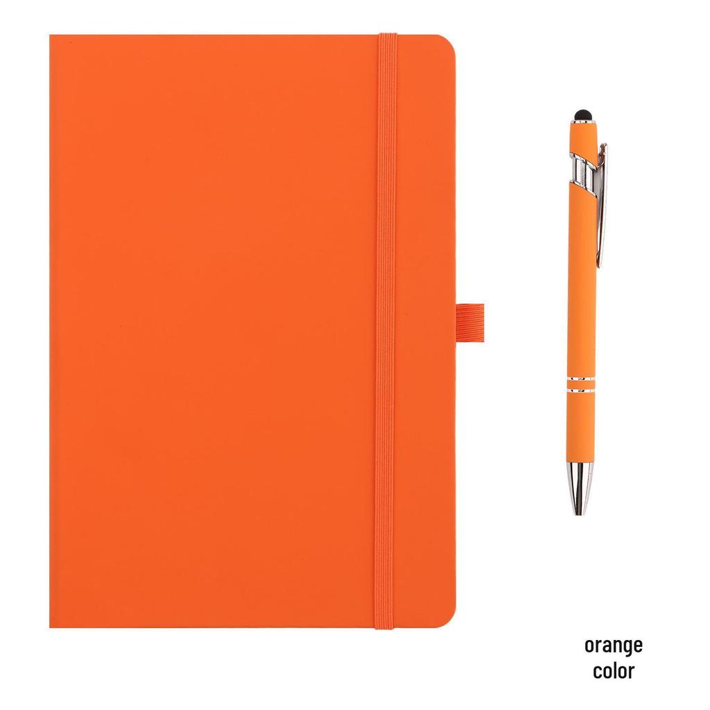 Cross-border A5 Simple PU Hard Cover Business Notebook with Custom Logo