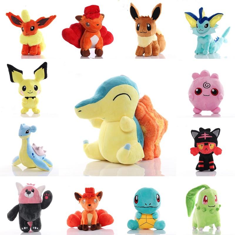 40style Pikachues Anime Charmander Eevee Image Toys Cartoon Plush Doll