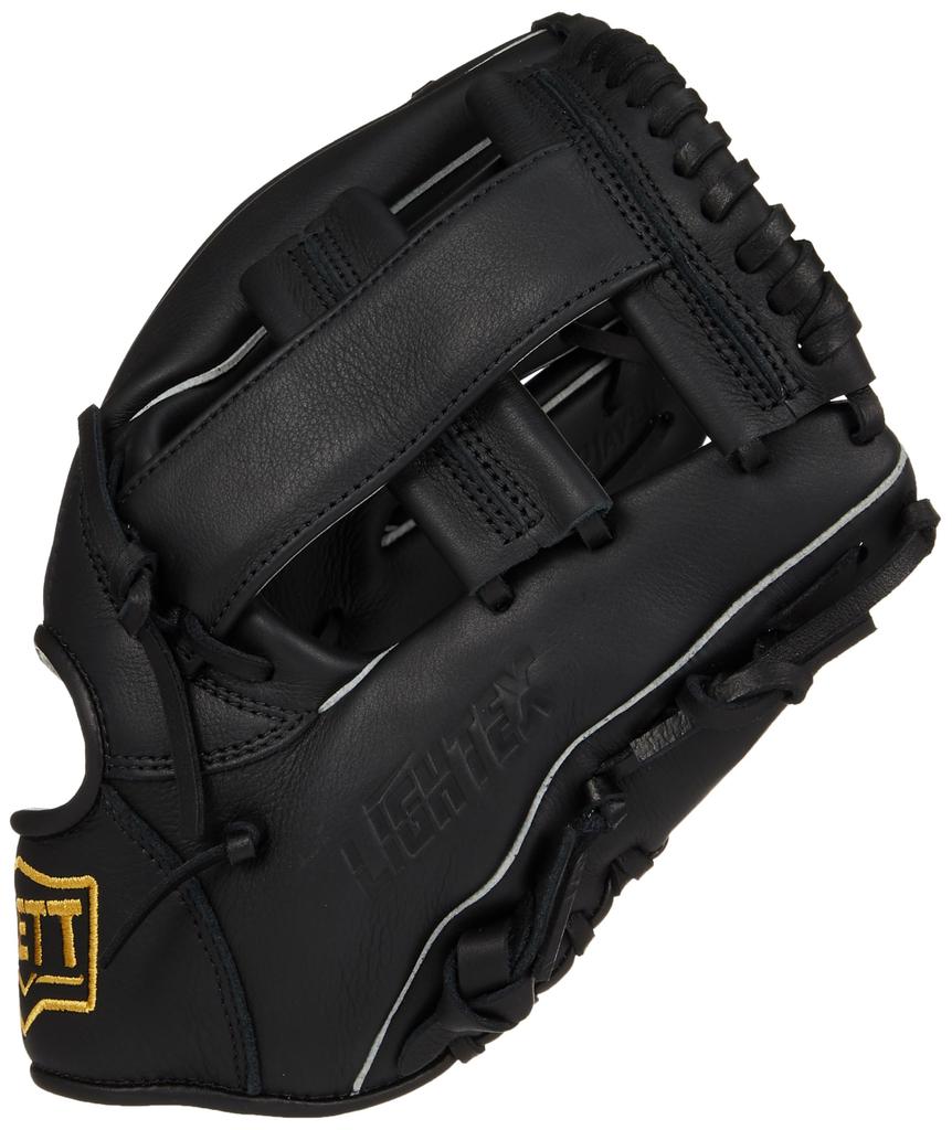 ZETT Litex Baseball and Softball Black BSGB3920L Glove, Left-Handed Throw, (1900),