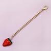 Trendy Strawberry Pendant Bag Charm