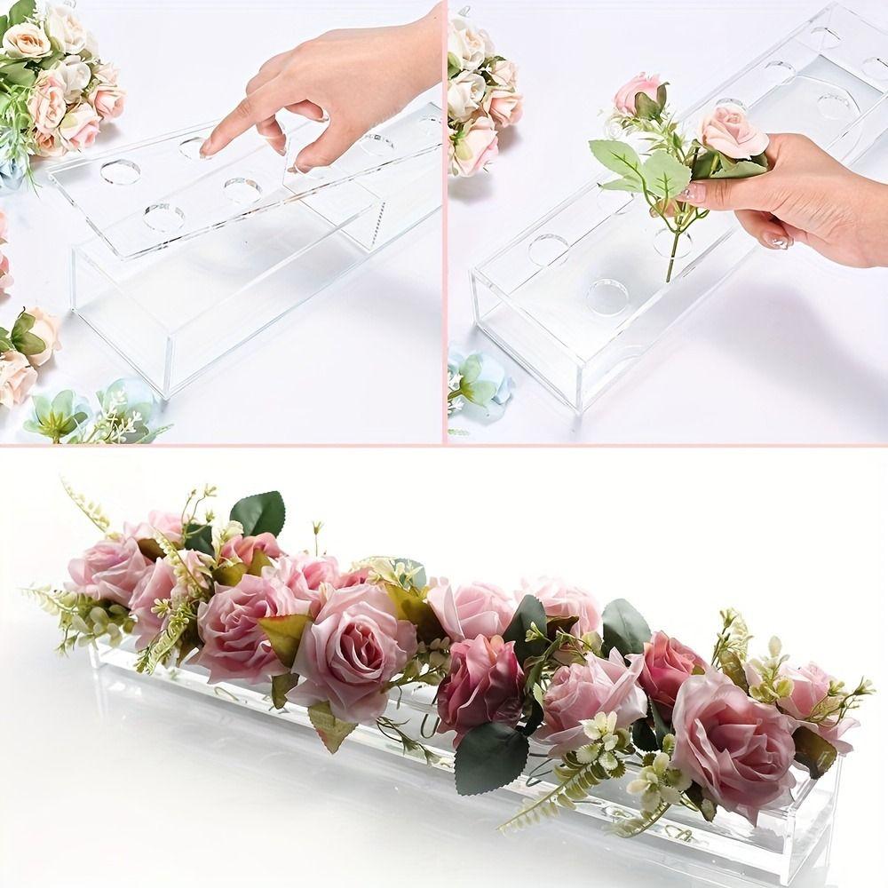 Leak-Proof Flower Arrangement Bottle Cylinder Hydroponic Flower Pot  Dining Table Decorative