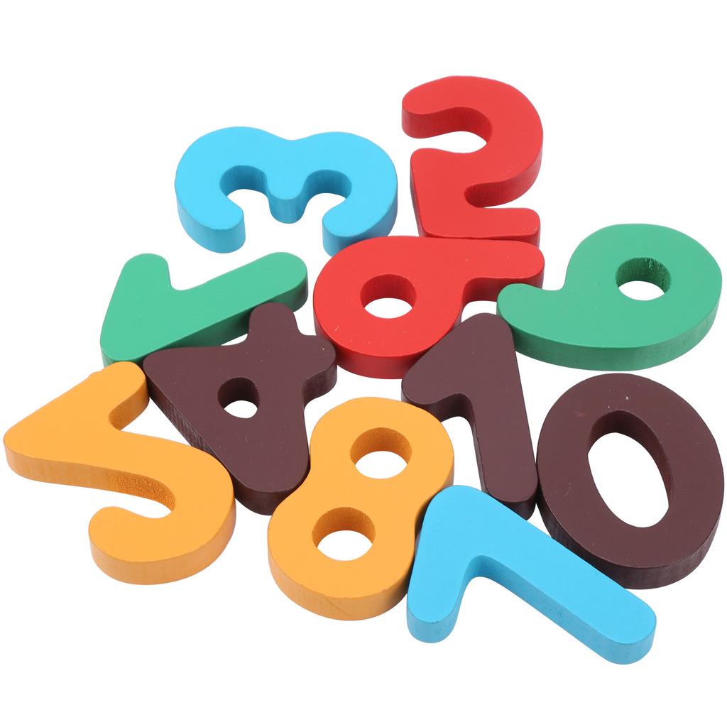 Toddler Kids Math Flash Cards Wooden Number Blocks Cards Children rly Educational Toy