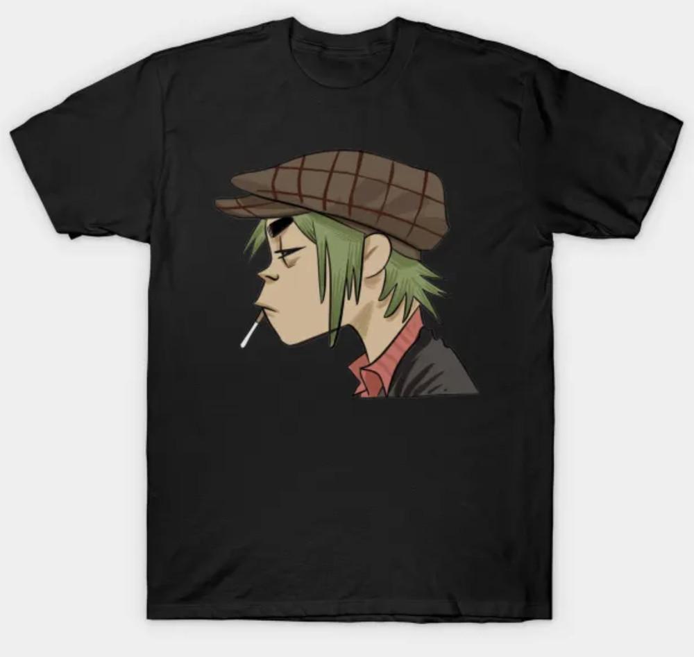 Gorillaz  Взрослый Маленький-3XL XXXL Черная Фанатская Футболка Унисекс XXL