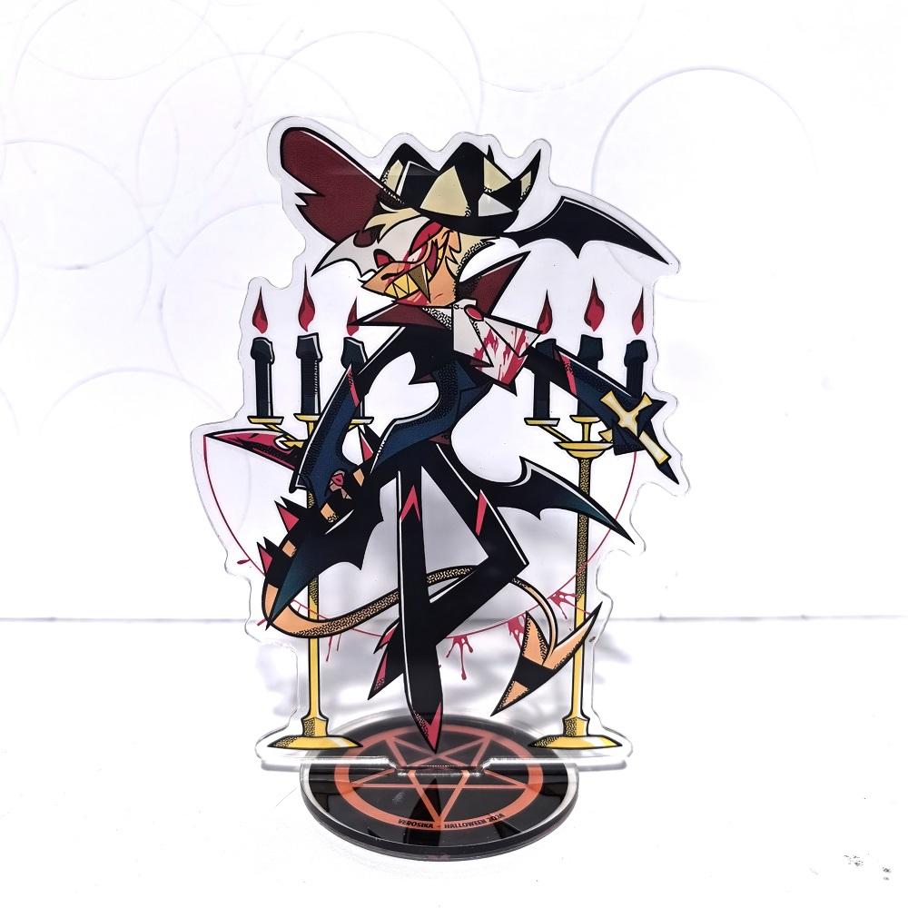 Helluva Boss Anime Figure Acrylic Stand Model Plate 1pc Blitzo Desk Decor Standing Sign Game Fans Gift Ornaments Stand Model