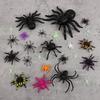 45/70Pcs Realistic Plastic Spiders Kit Halloween Party Trick Prank Toy Props Home Indoor Outdoor Spider Web Decoration Kids Gift