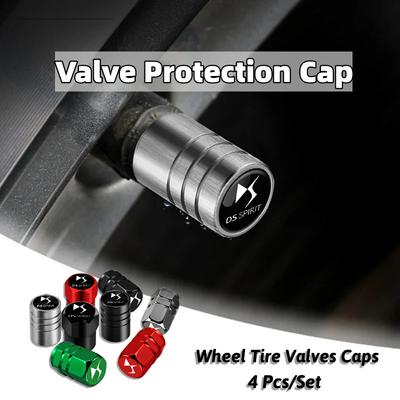 4Pcs Metal Car Wheel Tire Valves Caps Waterproof Dustproof Cover For DS SPIRIT DS3 DS4 DS4S DS5 5LS DS6 DS7 DS9 WILD RUBIS