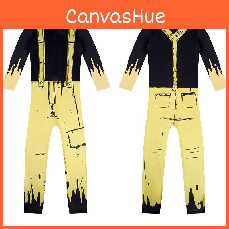 Kids Halloween Costume Cosplay Fancy Mask Jumpsuit