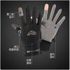 Sunscreen Gloves Men's and Women's Summer Ice Silk Non-slip Breathable Driving Leak Two-finger Frisbee Riding Fishing Gloves
