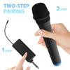 Abaodam Cordless Microphone, Handheld Microphone with Receiver, Rechargeable Microphone, Singer Microphone, 1 Set