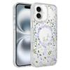 Flower Pattern IMD Glitter Magnetic Phone Case