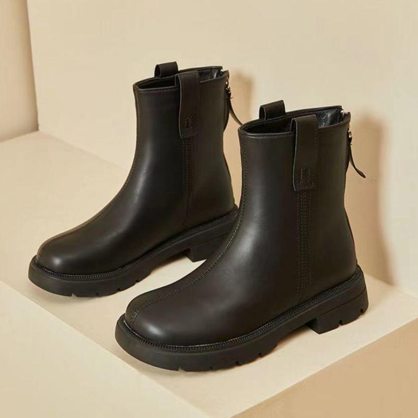 Маленькие короткие сапоги Женские сапоги Флисовые утолщенные женские туфли Узкие сапоги Универсальные длинные сапоги 35 2914₽