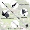 Long Handle Weed Puller Tool Heavy-Duty 2-in-1 Weeding Tool Hand Weed Rake And Hoe for Easy Weeding Soil Loosening Digging in Garden Yard Lawn