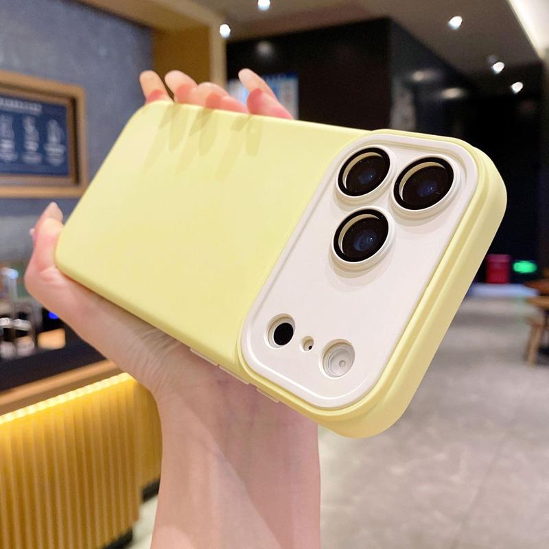 Camera Protection Color Collision Phone Case for IPhone 17 Pro Max 16 15 14 13 12 11 Silicone TPU Soft Back Cover