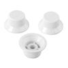 3Pcs Guitar Control Knob 1 Volume 2 Tone Fit Top Plastic Set Kit Instrument Accessory Replacement