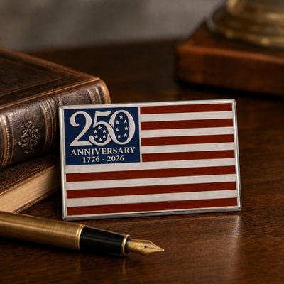Metalowy emblemat flagi z okazji 250. rocznicy, Patriotyczny czerwono-niebiesko-biały emblemat do samochodu, 1776-2026 Ameryka 3D metalowa naklejka emblemat na pojazd, ciężarówkę,