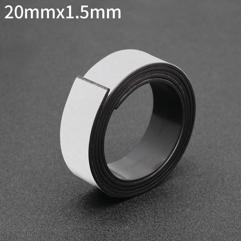 Self Adhesive Magnet Strip Rubber Magnet Tape Strong Flexible Magnet Stripe for Refrigerator Photo Posters Free Cutting DIY