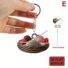 2D Flat Acrylic Playful Keychain Perfect Gift Simple Key Ring Car Home Keys Knitted Yarn Ball Pattern Novelty Key Holder