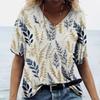 Fashion Woman Blouse 2024 Butterfly Print Short Sleeve Tees Tops Summer Casual Women's T Shirt Oversized Female Y2k Clotheing