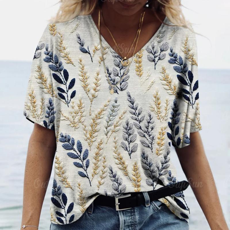 Fashion Woman Blouse 2024 Butterfly Print Short Sleeve Tees Tops Summer Casual Women's T Shirt Oversized Female Y2k Clotheing