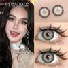 Eyeshare Contact Lenses Graded 0.00~-6.00 Gray Series Colored Contact Lenses with Case Annual Use Makeup Softlens