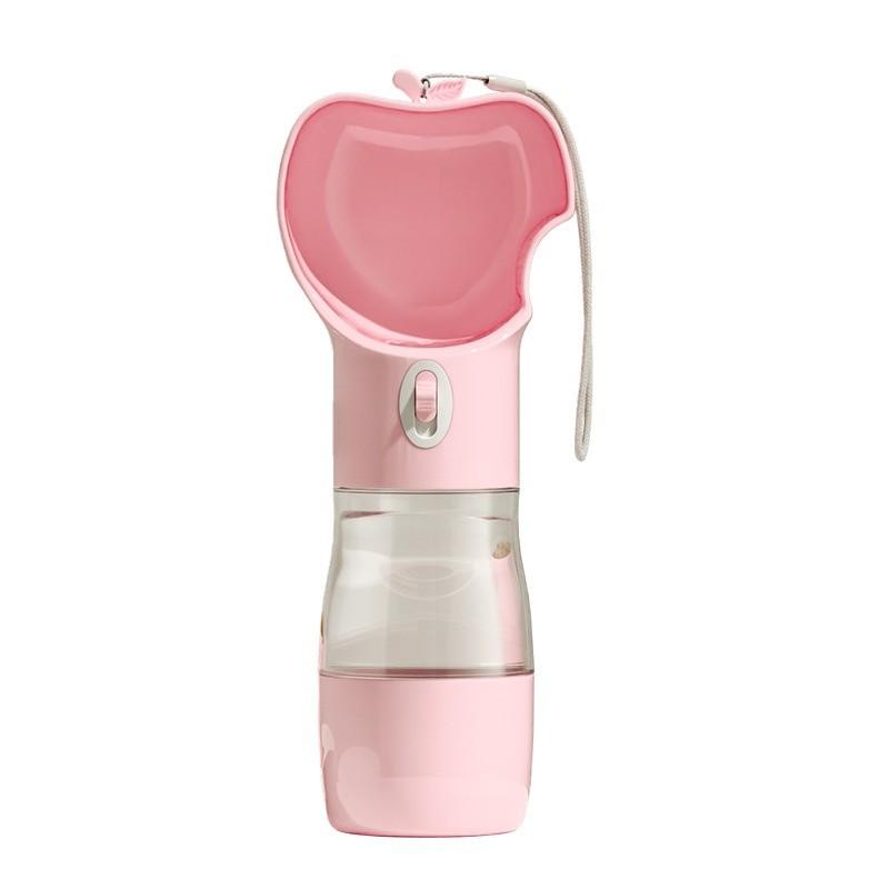 

Outdoor Pet Water Dispenser With Automatic Feeding For Dog Travel And Walks Water Grain pink,430ml