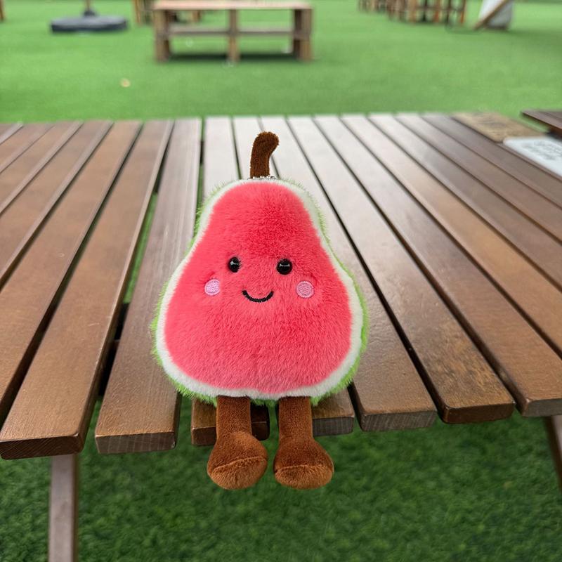 Creative Fun Fruit Plush Doll Home Bedroom Companion Ornaments Cute Doll Pendant Keychain Backpack Decoration Birthday Gift