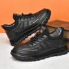 Winter men's shoes cotton shoes warm velvet platform business leather shoes men's trend casual boots men's shoes