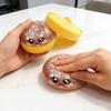 Realistic Steamed Bun Squeeze Toy Soft Slow-Rising Fidget Toy for Stress Relief Portable Cute Desk Decor for Home Office Party Favors