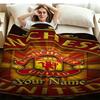 1PC Manchester United F Custom Name Patterned Flannel Blanket Suitable For All Seasons for Home Decor Warmth and Comfort Gifts Holiday Present