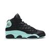 Air 13 Retro Grade School 'Island Green' (Unisex) Black / Island Green / Metallic Silver Vintage Basketball Shoes 884129 030