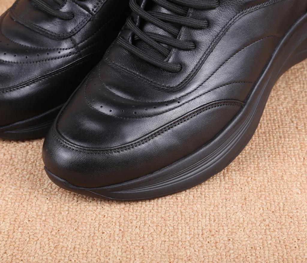 Herren Echtleder Freizeitsneaker - Atmungsaktiv, Sport Outdoor, Oberste Schicht Rindsleder