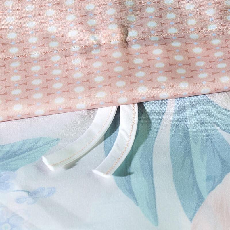 FUANNA Pure Cotton Floral 4-Piece Bedding Set