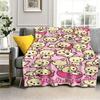 Hot Cute Kawaii Cartoon R-RilakkumaS 3D Flannel Blanket Soft Throw Blanket Art For Home Decor Bedroom Bed Sofa Picnic Fans Gift
