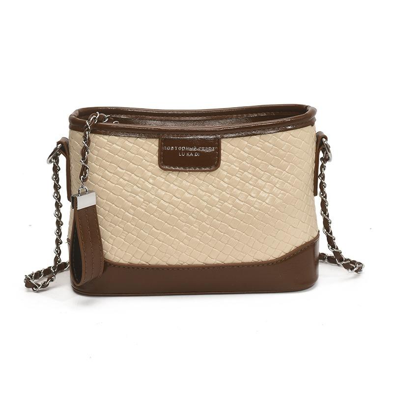 

Трендовая высококачественная текстурированная сумка под мышкой, женская новая сумка-мессенджер с широким плечевым ремнем, плетеная модная сумка-шоппер через плечо One size