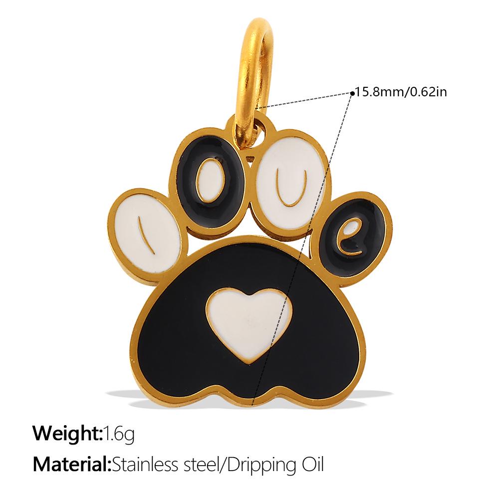 Cross-Border Cartoon Dog Paw Print Ornaments - Colorful Decorative DIY Accessories