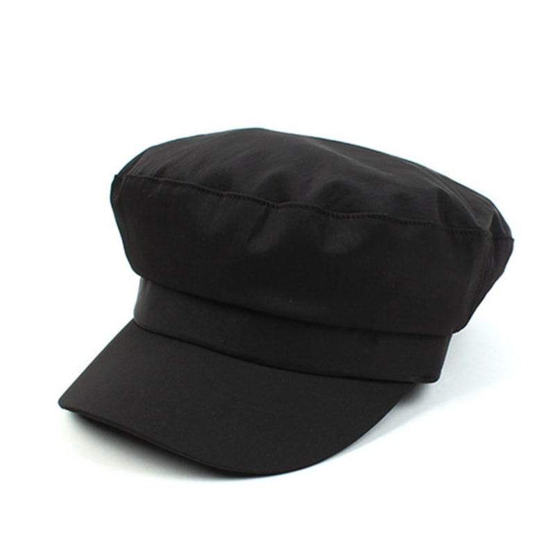 Universal Chemistry Cool Shiny Black Marine Cap Shiny Military Cap