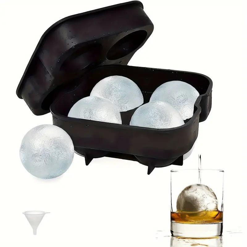 Large Tray Easy To Take Out Suitable For Whiskey Party Supplies Silicone 3d Balls Shaped Ice Mold Reusable Ice Cube Molds