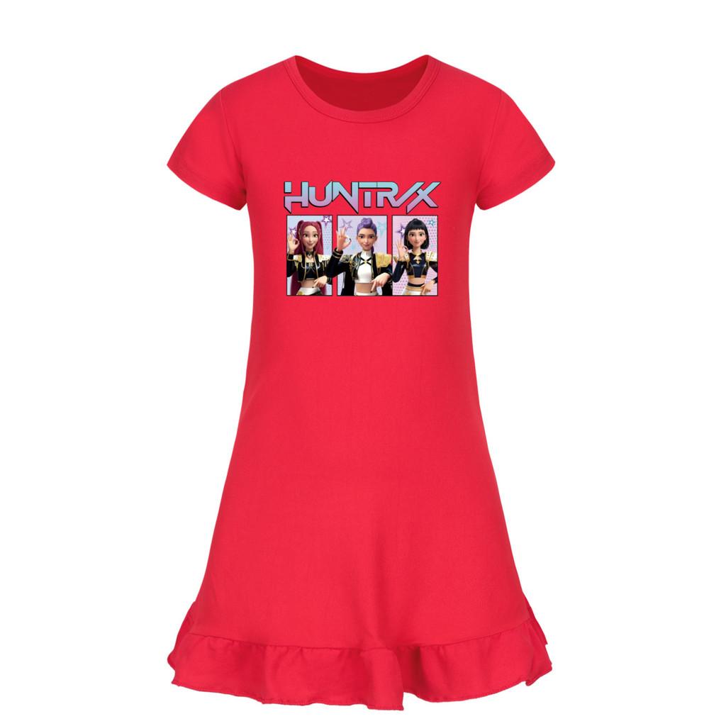 5233 Kids Girls Mira Zoey Rumi Printed Ruffle Short Sleeves Casual Dress