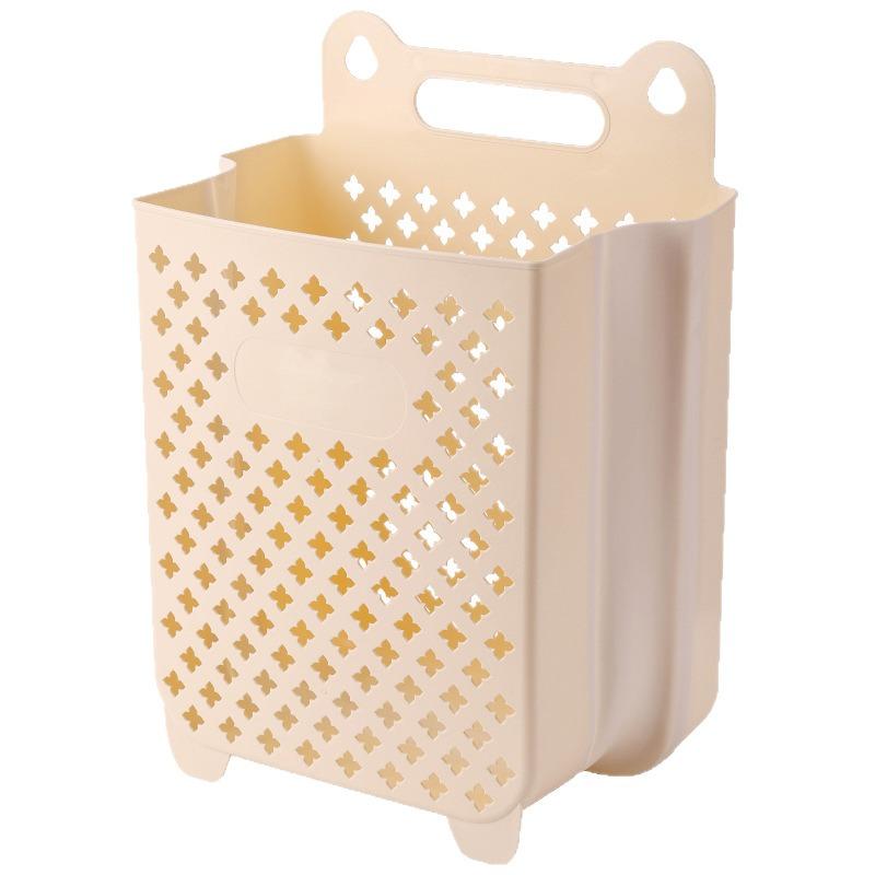 Foldable, Hollow, Breathable, Wall-mountable, No-drill Household Laundry Basket