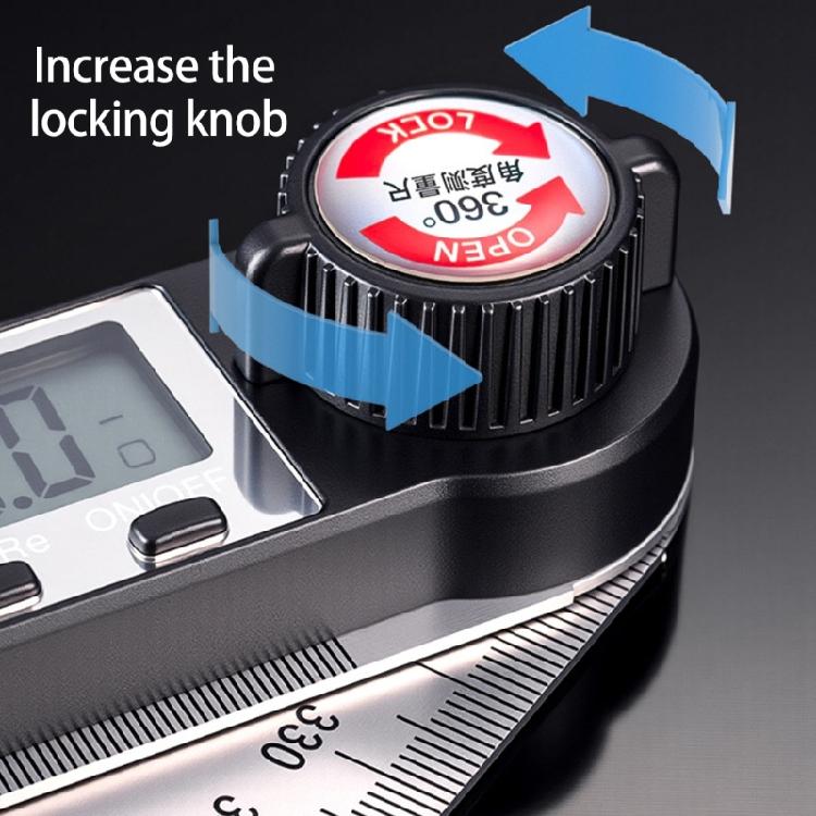 Double Purpose Angles Calculator 200mm Stainless Steel Straight Edges Rulers & Error Release Digital Measurement System