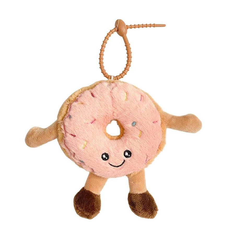 Sweet French Donut Plush Pendant: Cute Dessert Charm for Bags & Gifts