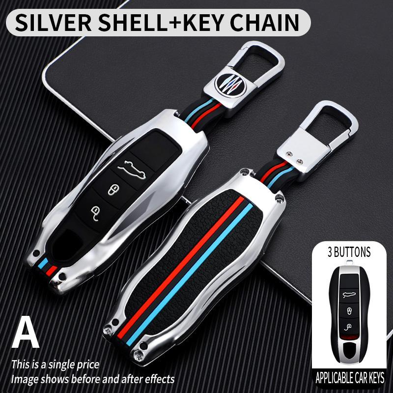 Zinc Alloy Car Key Case for Porsche Cayenne 958 911 Lepin 996 Macan Panamera 997 944 924 987 987 Gt3 Cayman 987 Car Accesories