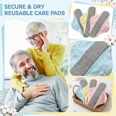 Reusable Leak Proof Washable Incontinence Pads With Graphene Aseptic Technology For Elderly Care & Mobility Support, Feel Secure, Dry