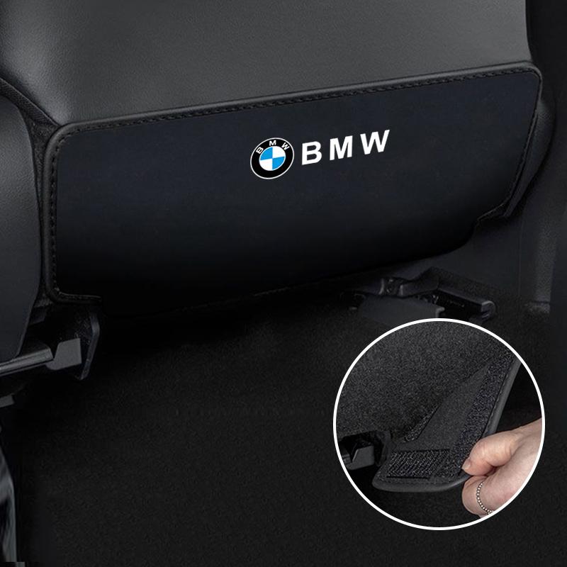 CPX5  Fur Car Seat Back Protector Cover Mat Anti-Kick Cushion For BMW 1 2 3 4 5 7 Series X1 X3 X4 X5 X6 X7 F10 F20 F30 G20 G30 F15 F16