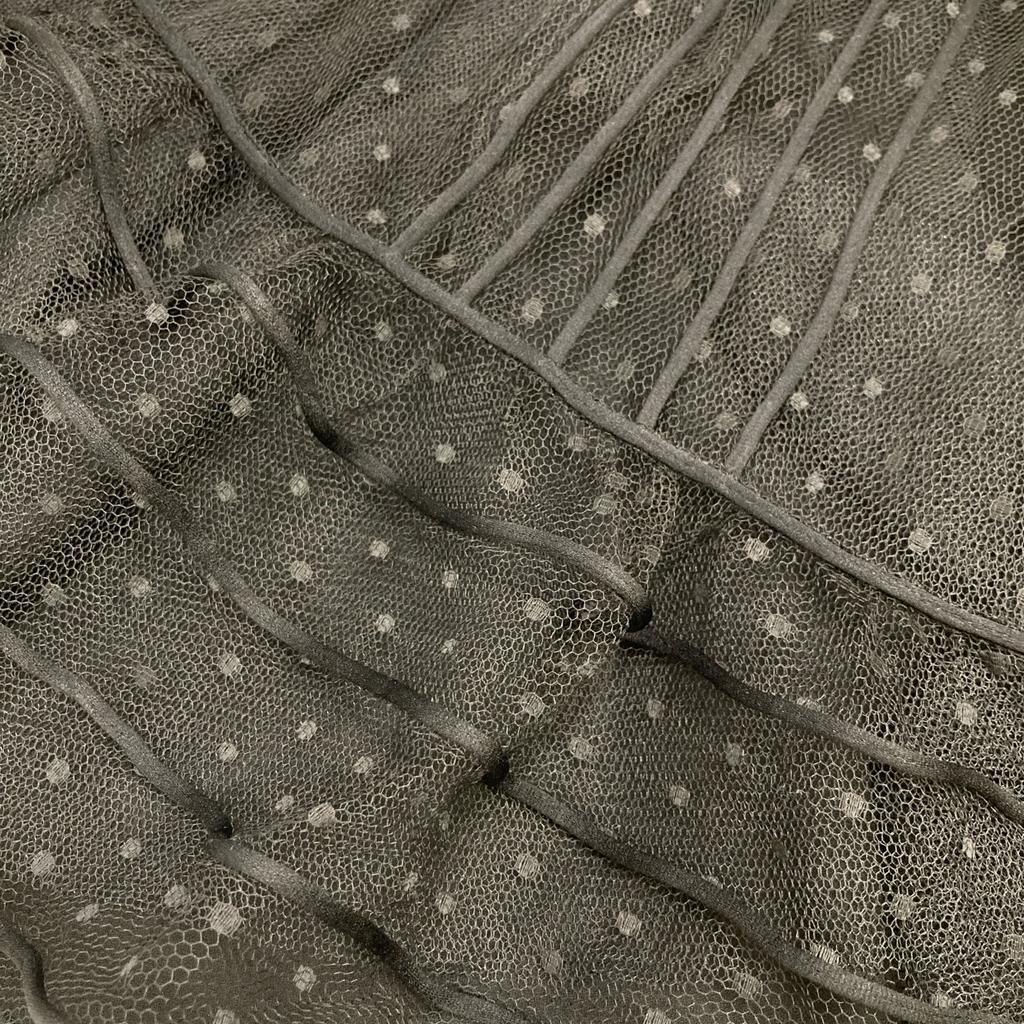 RED VALENTINO VR0RA01N5SU Black Lace Tulle Skirt skirt 40 blackUsed