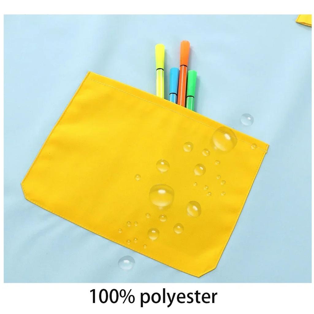 2PCS/3pcs Children's Waterproof Apron, Kindergarten Studio Chef's Clothing Baking Experience Clothes, Reverse Cover Chef's Hat